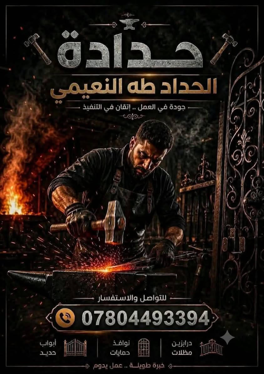 حدادة متنقلة • مظلات • أبواب حديد