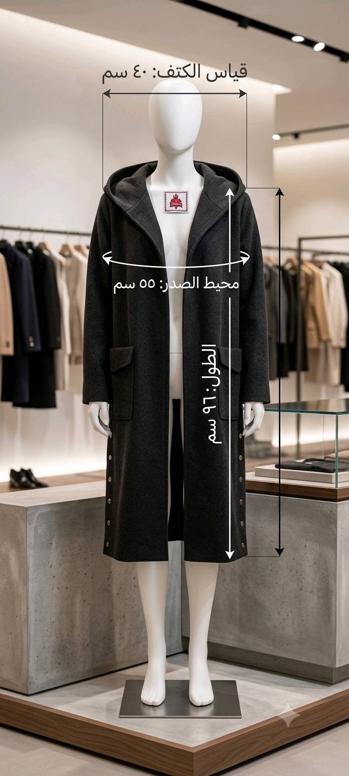 جاكيت نسائي شتائي كلمن وسعره القياسات اني ماخذتهم بايدي لان مو كل القطع مكتوب عليها قياسات