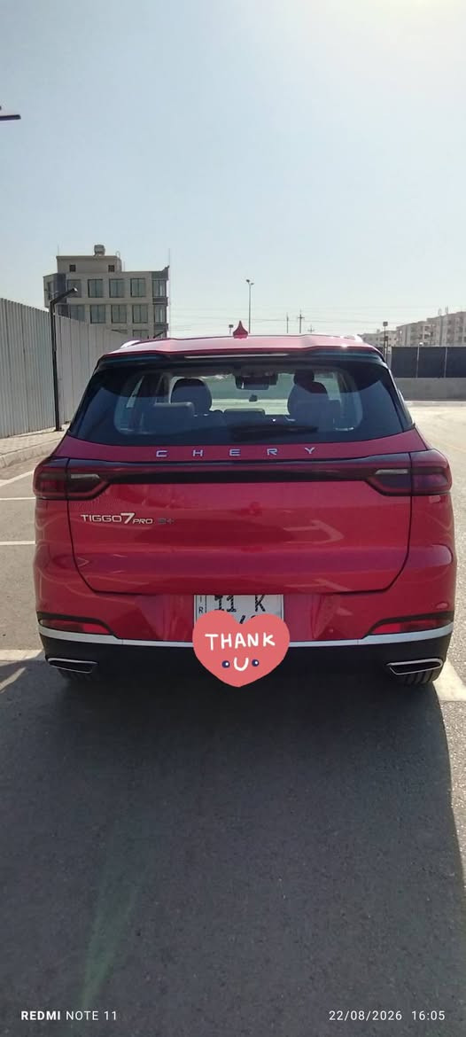 🚗 للبيع بدون امراوس واعتذر مابيع اقساط السعر (28مليون )شيري تيكو 7 برو Plug-in Hybrid (PHEV) 2024 يعني انسة البانزين⛽ أعلى فئة (Full Option) استلام 2026مواصفات خليجية رقم بغداد حرة بأسمي شخصيا مكفولة كفالة عامة شرط السونار خاضعة للضمان 6سنوات او 120 الف وضمان البطارية 8سنوات ماشية 5الاف وقابلة للزيادة اخت الزيرو عنواني بغداد مامتواجد على الفيس الشراي يتصل لاتكتبلي سعر بالتعليقات لن مراح اجاوبك واتساب *********** 
🔹 اللون: أحمر
🔹 الحالة: استخدام شخصي ونظيفة جدًا على وضع الشركة 
المواصفات:
✅ أعلى فئة (Full Option)
✅ نظام Plug-in Hybrid (بنزين + كهرباء) 
✅ محرك 1.5 تيربو مع محرك عدد 2كهربائي
✅ صرفية وقود ممتازة وأداء قوي
✅ فتحة سقف بانورامية
✅ كاميرات540 درجة 3D
✅ حساسات أمامية وخلفية
✅ شاشة وسطية كبيرة + شاشة عدادات رقمية✅ثلاجة وسطية صغيرة ❄️لحفظ المشروبات 
✅ Apple CarPlay وAndroid Auto
✅ تشغيل بصمة ودخول ذكي
✅ تشغيل السيارة عن بُعد
✅ شاحن لاسلكي
✅ مقاعد جلد 
✅ مقاعد كهربائية
✅ مكيف أوتوماتيك ثنائي التحكم لمس شاشتين 
✅ مثبت سرعة ذكي (Adaptive Cruise Control)
✅ المحافظة على المسار
✅ تحذير مغادرة المسار
✅ مراقبة النقطة العمياء
✅ فرملة طوارئ أوتوماتيكية
✅ إضاءة LED كاملة
✅ وسائد هوائية متعددة وأنظمة أمان متكاملة
✅علبة التروس DHT ثلاثة أوضاع رياضي -عادي- اقتصادي✅ الباب الخلفي كهربائي على الحركة شفط
✅ تدفئة مقاعد ونظام N92لتنقية الهواء ✅حجم الاطارات 18مع حساس ضغط ودرجة حرارة الإطارات ✅ قيادة شبه ذاتية والمحافظة عن الخروج عن المسار رادار امامي✅اوامر صوتية ✅ نظام سماعات من سوني عدد8✅المقود رياضي Dجلد✅نظام ترحيب عند الاقتراب من السيارة ✅داش كام نظام DVR تسجيل صوت وصورة واحداثيات الطريق اصلي من الشركة يستقبل لحد رام128كيكا✅ماسحات حساس مطر✅ مساعد نزول منحدرات ✅ABSبريك تراكشن 📝 وبيها بعد مواصفات الها اول مالهاتالي بصمة عدد 2 وكتلوكات والعدد الاسعافات الاولية وكل تفاصيل الشركة بيها والارضيات البيها حالياً قالب اصلي
