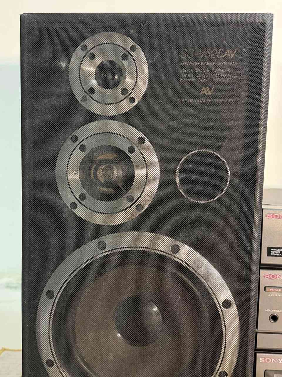 سوني XO_D501 • كاسيتين تشغيل وتسجيل • نظافة ٩٥٪