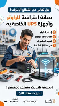 صيانة راوتر • صيانة UPS • الفهود روضية