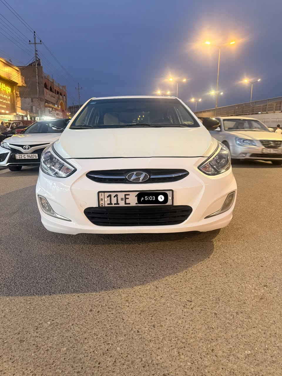 اكسنت ٢٠١٦ • ابيض • ماشية ١٠٨ الف
