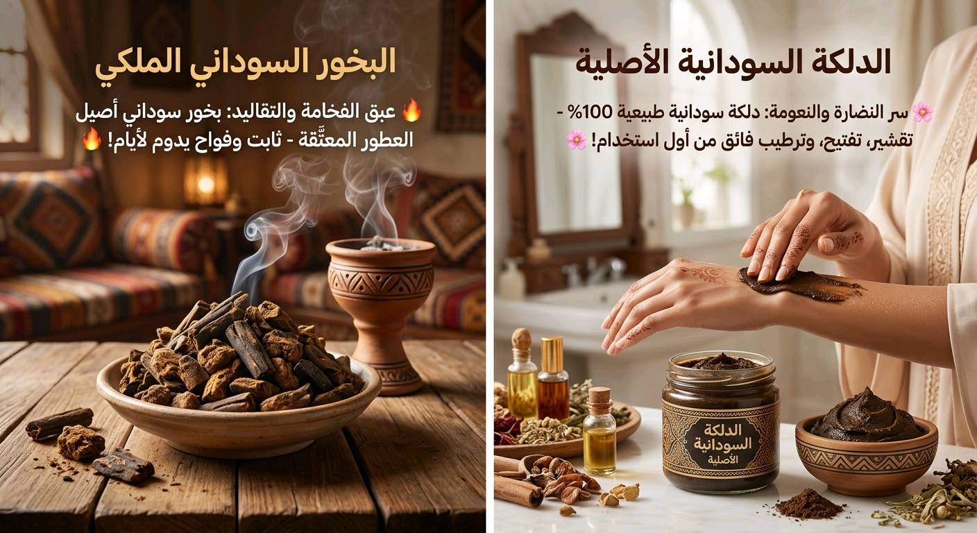 دلكة سودانية • بخور سوداني • طبيعي ١٠٠٪