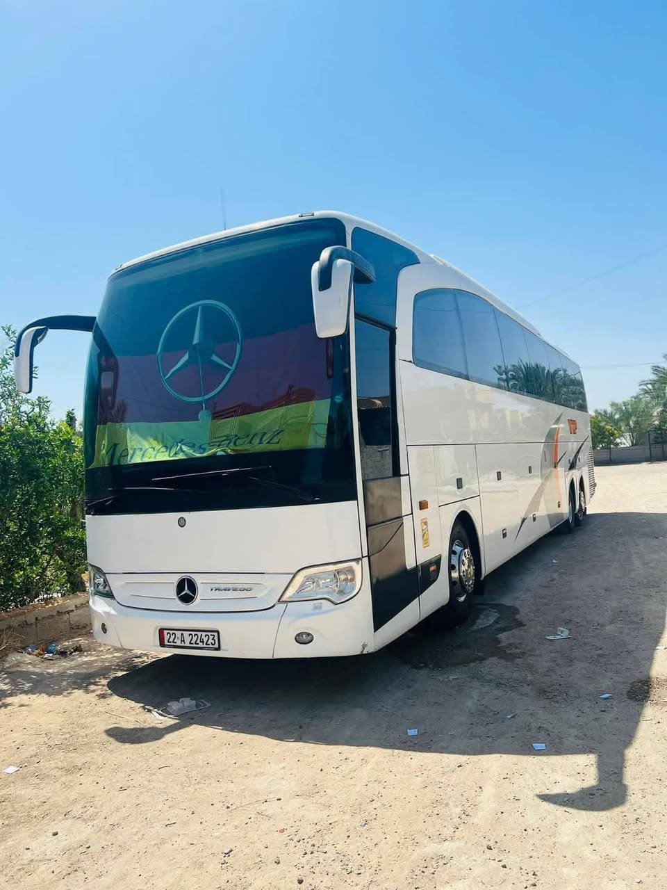 السلام عليكم اخوان باص ترفكو VIP 45نفر صافي بدون سائق ومساعد موديل 2008 اصولي بأسمي تحويل ثاني يوم السياره محرك وكير وتخم تاير وتبريد وجاهزه من كلشي وشغاله على الخط وبيهه تأمين على السعوديه سنه وتفاصيل اكثر الاتصال ***********
*********** واتساب السعر6.250 وبيهه مجال مكاني بغداد ابي غريب
