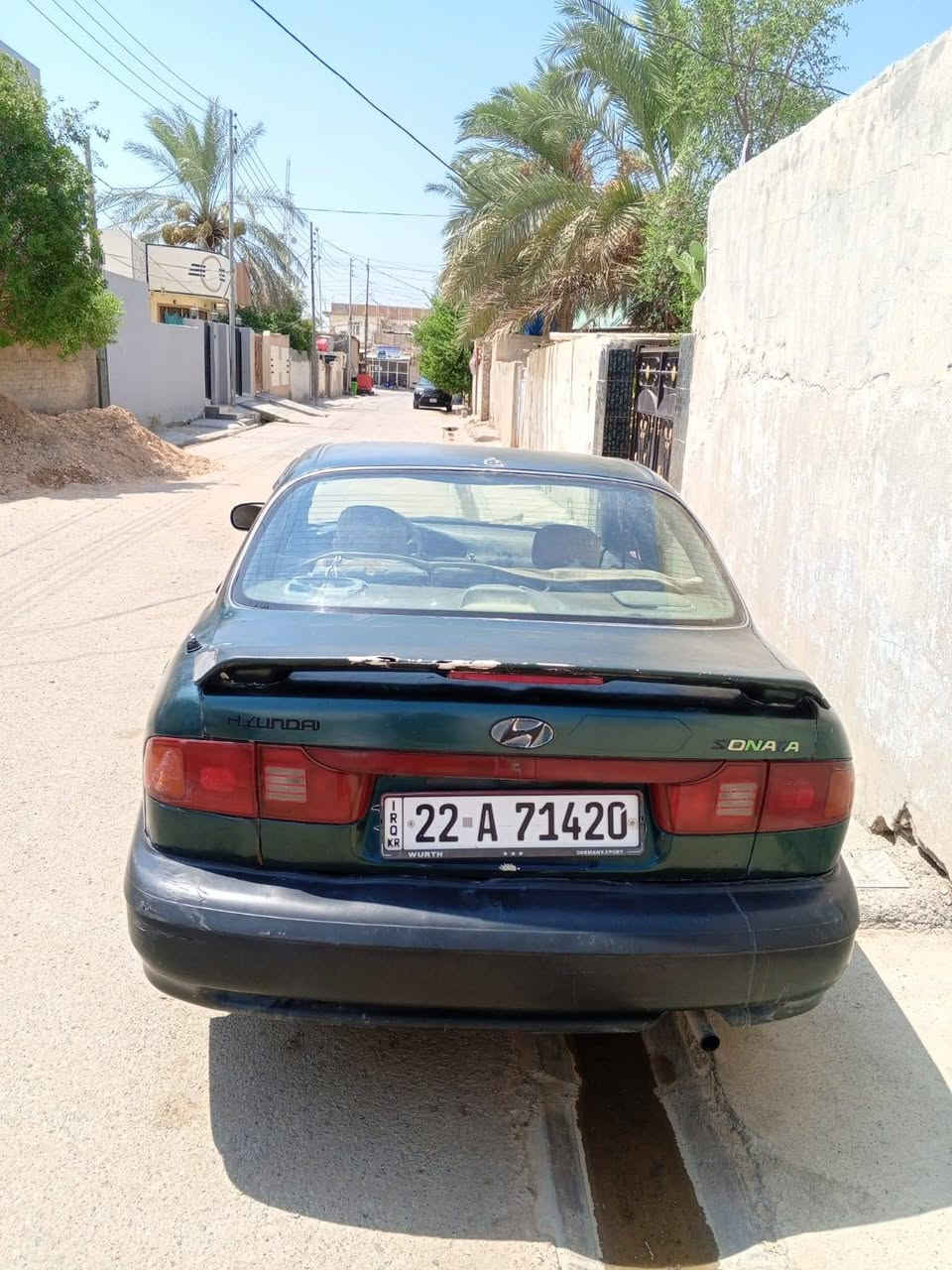 سلام عليكم سوناتا للبيع مديل ١٩٩٤ رقم انكليزي بسمي بدون ضربه محرك ياباني حاويه تخم تاير سعر ٢٨ وبيهه مجال مكان ديالي الوجهيه سفسار ***********
