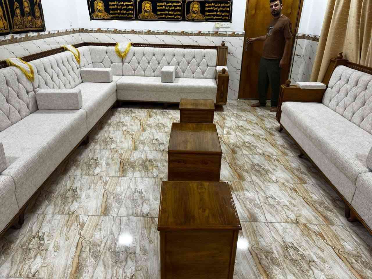 تم نصب ديوان استاذ جبار في قضاء الشطره  مجمع بيسان السكني
الدنك صاج الحجل صاج 
الخشب لوح روسي المقعد والضهر البلوك بورد ابيض
السفنج هايبر الطبي ضمان
القماش حسب الطلب جميع الموديلات متوفره لدينا
العنوان ذي قار قضاء النصر مقابيل اسواق الكوثر
باداره رافد التميمي
***********
