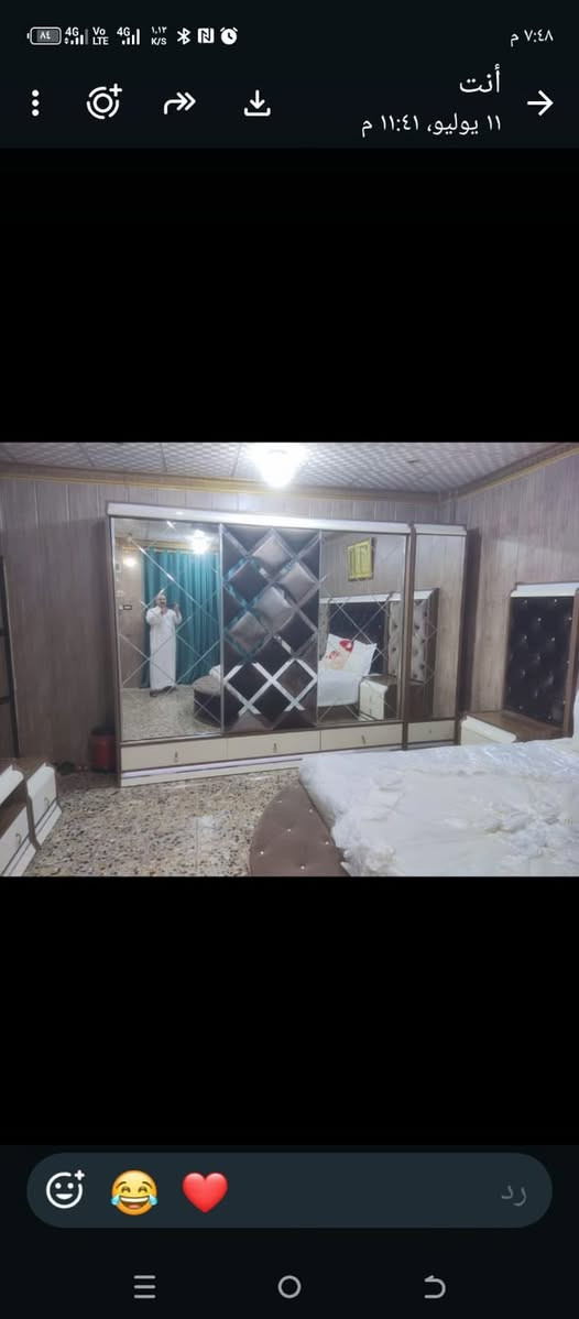 السلام عليكم 
غرفه نوم 11 قطعه تركي 
نضافه 95 بلميه 
السعر مليون ونص وبيها مجال 
مكاني بغداد 
***********
