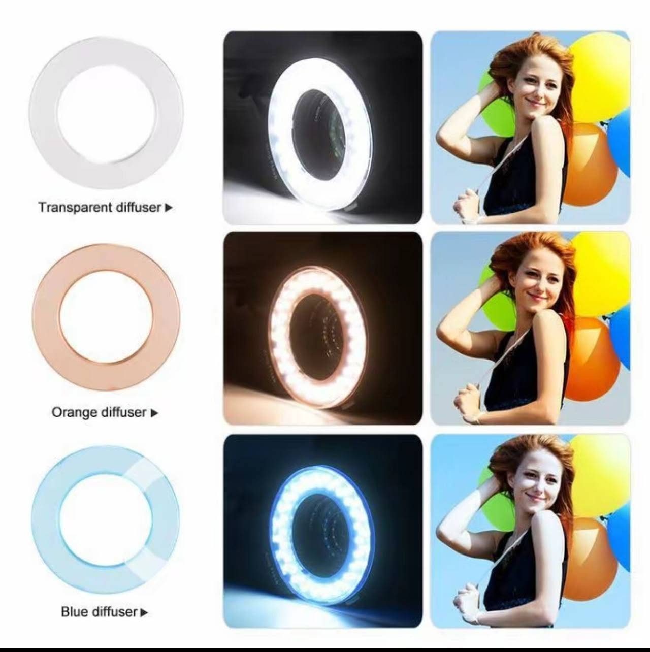 HD-130 Macro led ring flash کامل ئەشیای خۆی لەگەرە خاوێنە و نرخی 25000 بۆ داواکردن نامە بۆ ژمارە *********** بنێرە

نص مكتوب في الصور:
- 10:15 1.09 KB/s 4G+ 21 Find related content Search Electronics 2023-09-08 FC-100 Macro LED Ring Flash Light LCD Display 3000-15000K Add comment...
- Transparent diffuser ╖ Orange diffuser ╖ Blue diffuser ╖