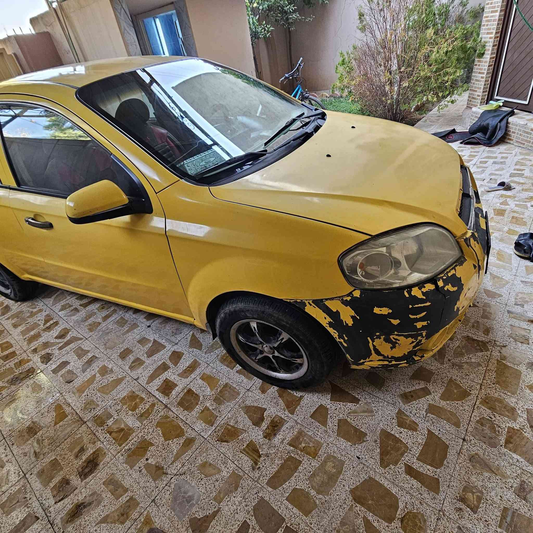 سيارة افيو ٢٠٠٨ كوري خليجي كير اوتماتيك
كير  ومحرك دبل ترام شفت شرط 
كهربائيات شغالة كاملة
طخم تايرات انظاف
رايديتر مبدلة جديدة
واتر بم مبدل جديد
دبو مال بريك مبدل جديد
جامات كهرب
الداخل للونين
السيارة رقم احمر نينوى شرط التحويل
غرامات صفر
الهيئة مطلوبة ٨٠٠ الف تقريبا
ظررها جاملغ الورى السائق وشبر من الصندوق(مبين بالصور)
السيارة بيها معجون بالبواب والبوند بسبب طخات مال تكسي(مامعدلة الطخات والصباغ ظربها معجون)
باقي التفاصيل مبينة بالصور 
السعر ٤٢ ورقة وبيها مجال 
للتواصل 
*********** واتساب
*********** 
ماشراي لاتخابر التفاصيل مكتوبة كامل
