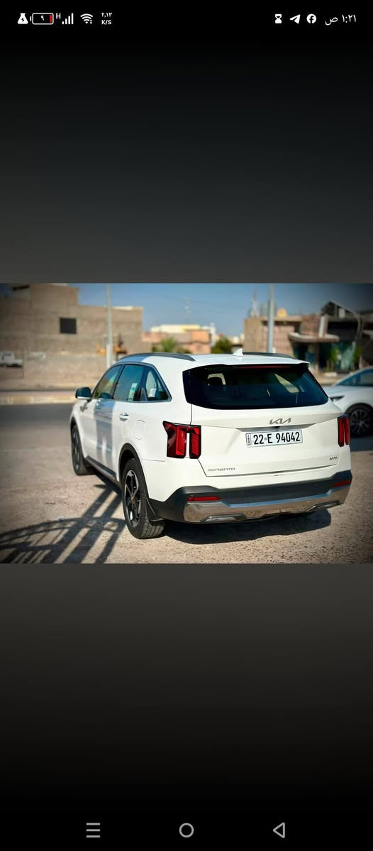 كيا سورينتو 2024 خليجي 🤍
للبيع كيا سورينتو موديل 2024 خليجي. 

المواصفات:

* محرك 6 سلندر.
* تشغيل بصمة (Smart Key).
* تشغيل زر.
* فتحة بانوراما.
* شاشة لمس كبيرة.
* كاميرا خلفيه.
* مقاعد  كهربائية.
* تحكم بالمقود.
* مثبت سرعة ذكي.
* رادار أمامي.
* نظام المحافظة على المسار.
* تحذير النقطة العمياء.
* حساسات أمامية وخلفية.
* شاحن لاسلكي.
* Apple CarPlay وAndroid Auto.
* إنارة LED.
* مكيف أوتوماتيك ثلاثي التحكم.
* جنوط ألمنيوم.

الممشى: 76 ألف كيلومتر.

السيارة نظيفة جداً، جاهزة للاستخدام ولا تحتاج أي مصروف، والفحص خير دليل.

📍 عنوان 
الأنبار - الرمادي

📞 للاستفسار يرجى التواصل على:

***********
