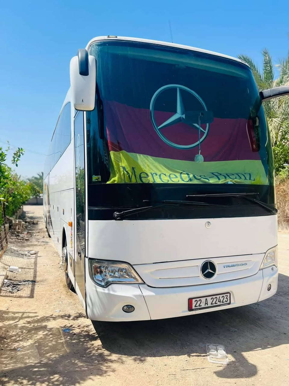 السلام عليكم اخوان باص ترفكو VIP 45نفر صافي بدون سائق ومساعد موديل 2008 اصولي بأسمي تحويل ثاني يوم السياره محرك وكير وتخم تاير وتبريد وجاهزه من كلشي وشغاله على الخط وبيهه تأمين على السعوديه سنه وتفاصيل اكثر الاتصال ***********
*********** واتساب السعر6.250 وبيهه مجال مكاني بغداد ابي غريب
