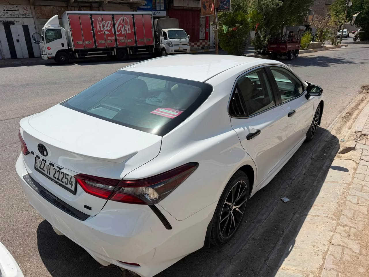 تحية طيبه الى جميع الاعضاء 
كامري للبيع فقط 
سيارة كلين بدون صبغ وبدون تعديل
ضررها فقط دعامية الامامية
السعر 235 بيها مجال بسيط موديل 2024
مكلف بنشر للاستفسار يرجى الاتصال
*********** طوز, صلاح الدين
