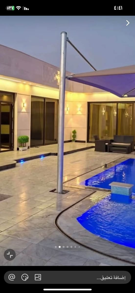 *📌 مزرعة (منتجع ضل)🏝️
*متوفر موثقه في تطبيق اجرلي ✅
*✨ مميزات المزرعة:*
🔹 *مسبح كـبير* 🏊🏻 نظيف ومجهز للعوائل  
🔹مسبح صغير للأطفال 🏊🏼
🔹 *2 غرف نوم + صالة كبيرة* مكيفة بالكامل 🏘️  
🔹 *مطبخ داخلي * مجهز للطبخ والشوي 🥘🍚  
🔹 *شواية سمك مع كافة ملحقاتها* 🍖🍗🍢  
🔹 *مراجيح وألعاب للأطفال* 🎡⛱️ آمنة وممتعة  
🔹 *منضدة تنس* 🏓  
🔹 *فيشة* 🕴🏻
🔹 *ريشه🏸🎾
🔹 *كره طائره🏀
🔹بليارد
🔹حديقه كبيره وخضراء
🔹 *كهرباء 24 ساعة* بدون انقطاع 🚨💡📺
🔹باربكيو مجهز لشوي كامل 🍢
🔹انترنت 24ساعه 🛜

*📍 الموقع:* بغداد - أبو غريب - قرب مركز شرطة عكركوف

*📞 للحجز والاستفسار:*
واتساب: ***********

نص مكتوب في الصور:
- ٤:٤١
- إضافة تعليق...
- ٤:٤١ ٤٣٧ إضافة تعليق...
- ٤:٤١ ٣/١٠ إضافة تعليق...