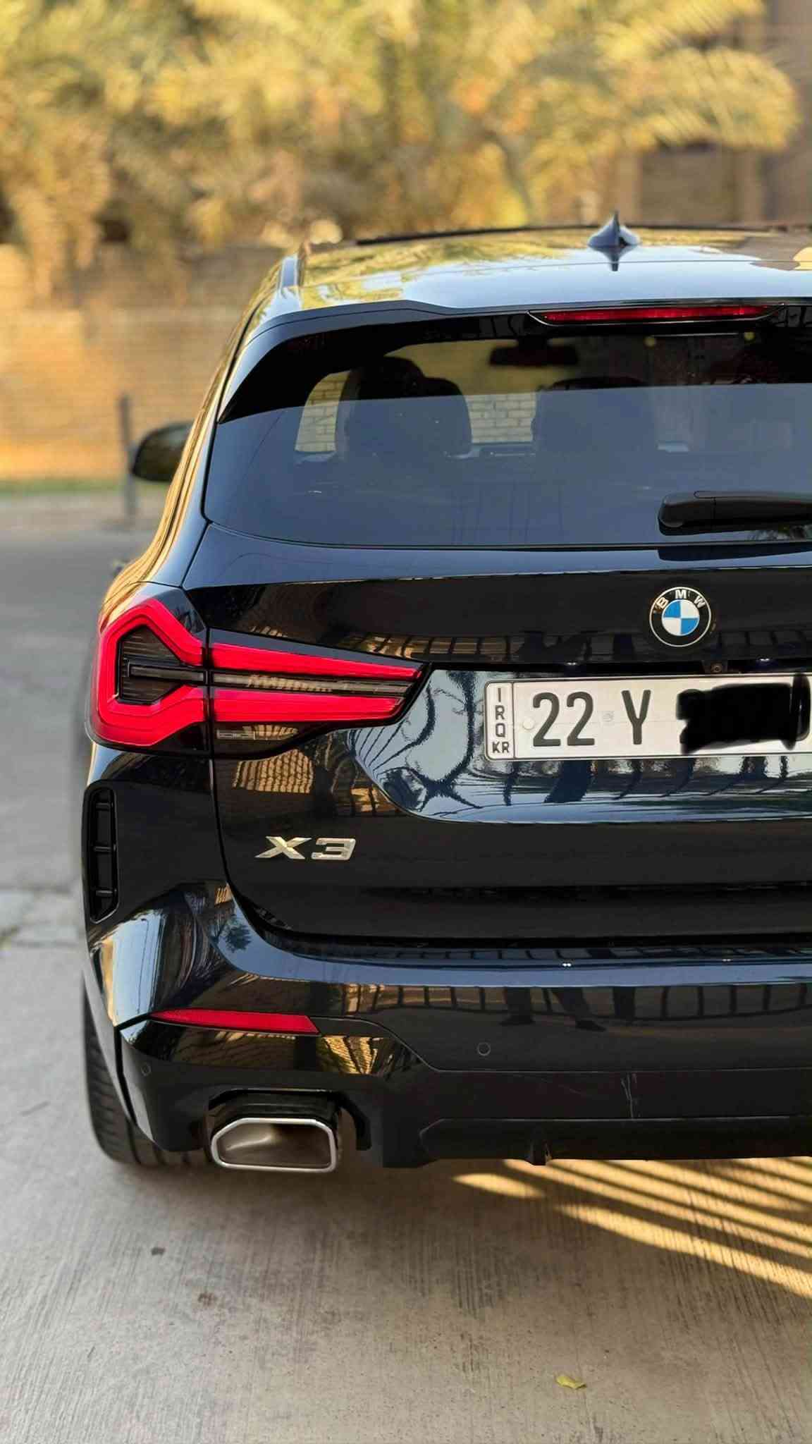 السلام عليكم
BMW X3 2024 Sdrive M PKG

للبيع فقط

سياره جديده ماشيه 14,000 ميل

حادث مثل ما موضوح بالصور PDR بسيط بالبنيد وتكحيل بدون صبغ

ايرباكات ستيرن وبرده طاك ومصلح سستم

السياره M PKG مختمه كلها

مواصفات الBMW المعروف من حساسات وكشنات جلد ورادارات سقف بانوراما، كار بلي، تحكم ستيرن، تدفئه بالكشنات والستيرن الخ

داخل مشمشي

صور الحادث والشاصي مرفقه

WBX47DP06RN266278

رقم السياره اربيل دخول جديد

مكان السياره شارع فلسطين

تواصل خاص 

او وتس اب

***********

@highlight

نص مكتوب في الصور:
- ALKHAFAJI CARS DRIVE YOUR NEXT STORY BMW X3 2024 LUXURY PERFORMANCE VERSATILITY THE ULTIMATE DRIVING MACHINE MORE THAN A CAR A BETTER JOURNEY PREMIUM COMFORT ADVANCED TECHNOLOGY SAFETY YOU CAN TRUST VERSATILE FOR EVERY JOURNEY PERFORMANCE IN EVERY DRIVE ALKHAFAJI CARS TRUST | QUALITY | A BETTER DRIVE