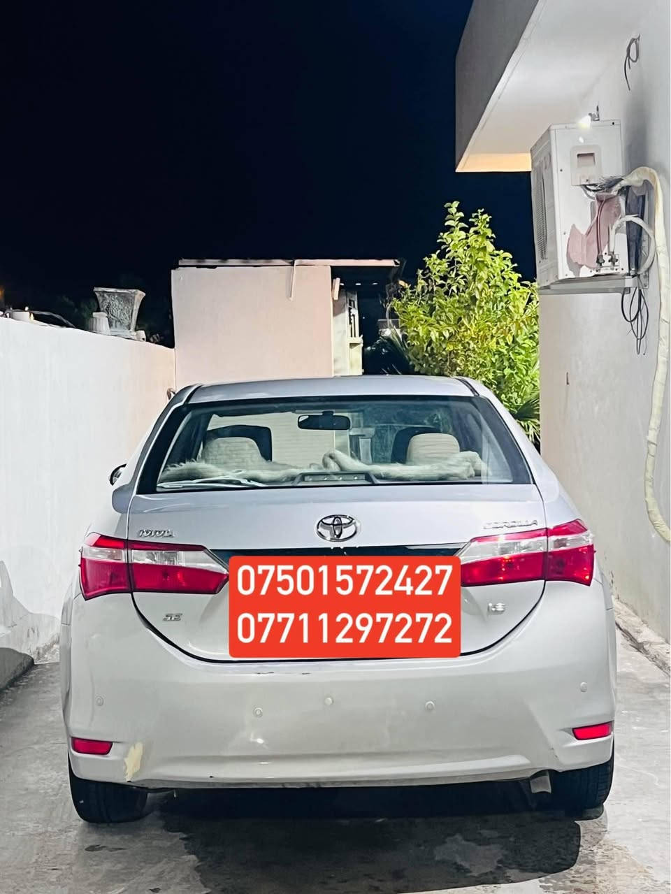 کرۆلای ٢٠١٥ خەلیجی مواسەفاتی SE 
پارچەیک و دوو پەڵەی پێوەیە
سەیارەکە هەتا بڵی جوان و پاکە 
گێڕ و مەکینە و هەموو شتیکی بەشەرت
تەحویل و بەناوکردن بەشەرت
بۆ زانیاری زیاتر پەیوەندی بکەن بەم ژمارەیە
***********
*********** شمشمل, السليمانية
