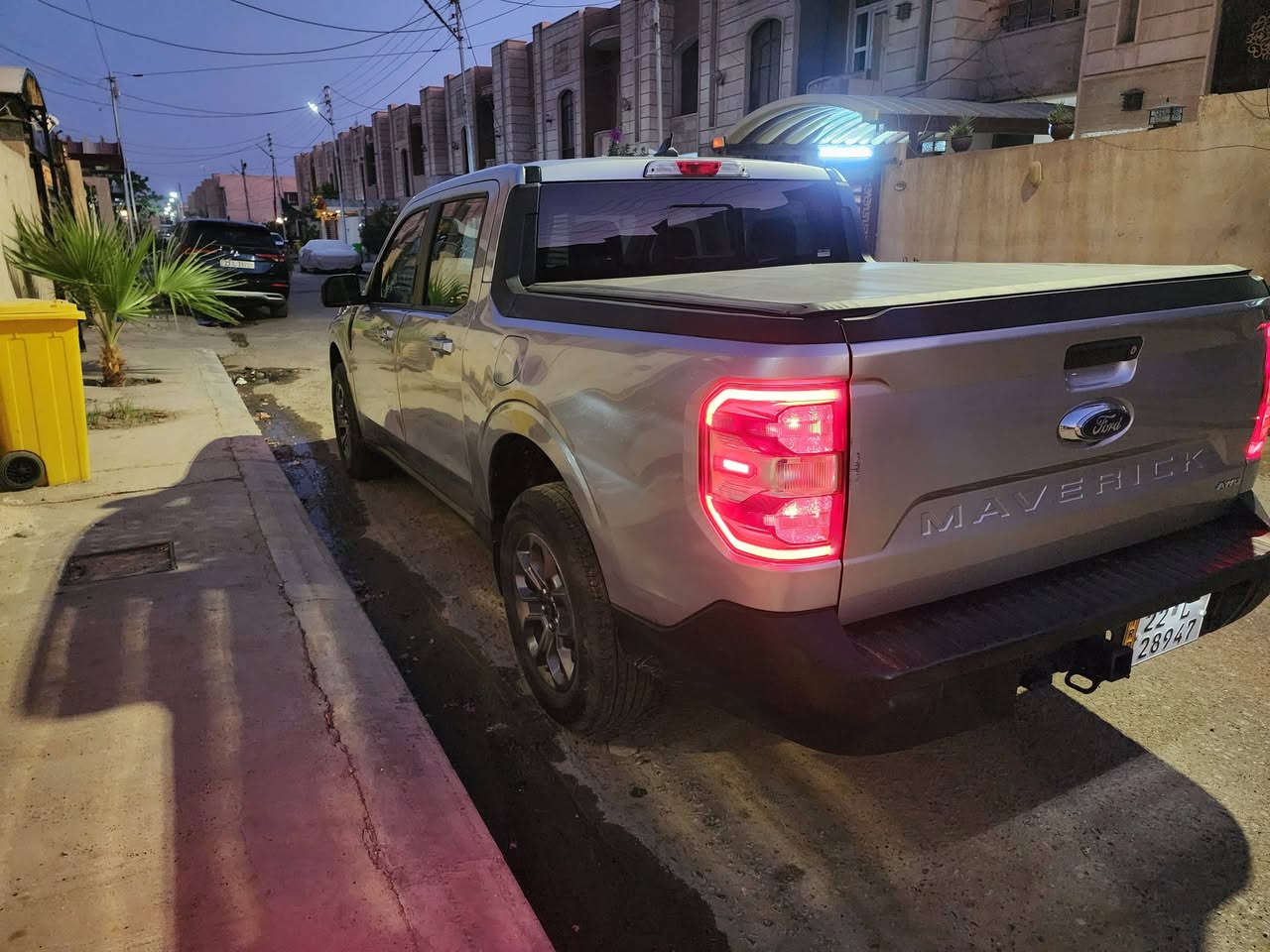 فورد مافريك ٢٠٢٣ لاريت محرك ٢٠٠٠ تيربو رقم اربيل ماشية ٢٦،٦٠٠ ميل
فول مواصفات حادثها باب خلفي ونص الجاملغ موضح بالصور وبيها ضربة خفيفة هم بالجاملغ الخلفي بالعراق 
السيارة نظيفة وخالية من اي اعطال ميكانيكة او كهربائية مابيها اي مصرف. الويل والتايرات اني مبدلهن بقياس ١٧ اريح وانعم من ١٨
سعر ١٧٤$ مكان السيارة صلاح الدين تكريت
***********
رقم الشاصي
3FTTW8F92PRB03351
