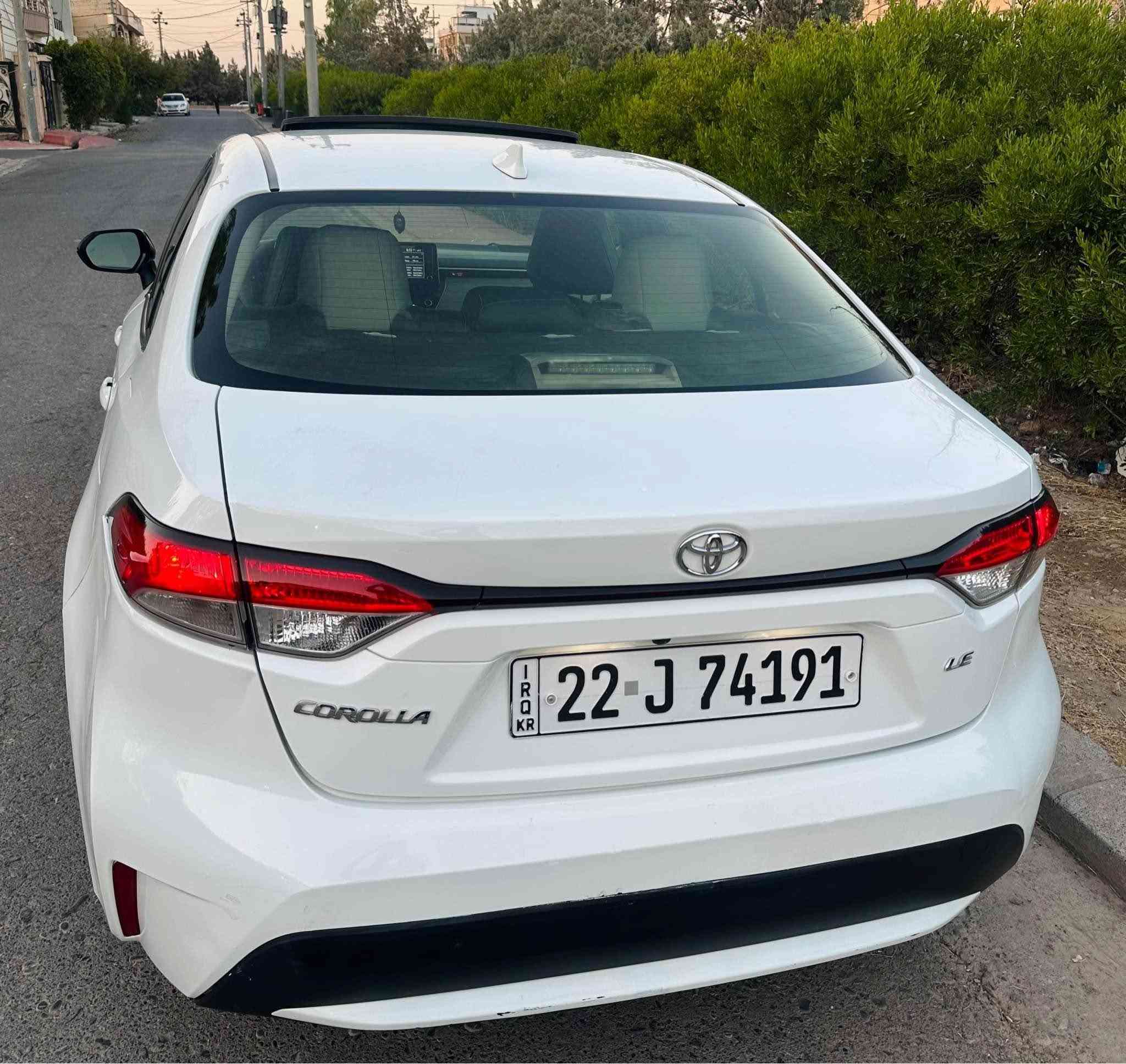 toyota corolla
2020 LE Plus
فول فول 1/1
71 هه زار رويشتوه
🔵 بصمه
🔵 دركه بصمه
🔵 رادار
🔵 سلايد
🔵 كاميرا
🔵 بريك كاره بى
🔵 اوتو هولد
🔵 تحديد سرعه
🔵 ئاويه رادار
زور موصفاتى تر
4 قطعه صبغ سقفى كمك تعديل بى صبغ
بجم كبس بى شاصى  بى ارباك
134$ - *********** أربيل, العراق
