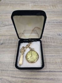 ساعة انتيكة • مغلفة ذهب • ١٧ حجر