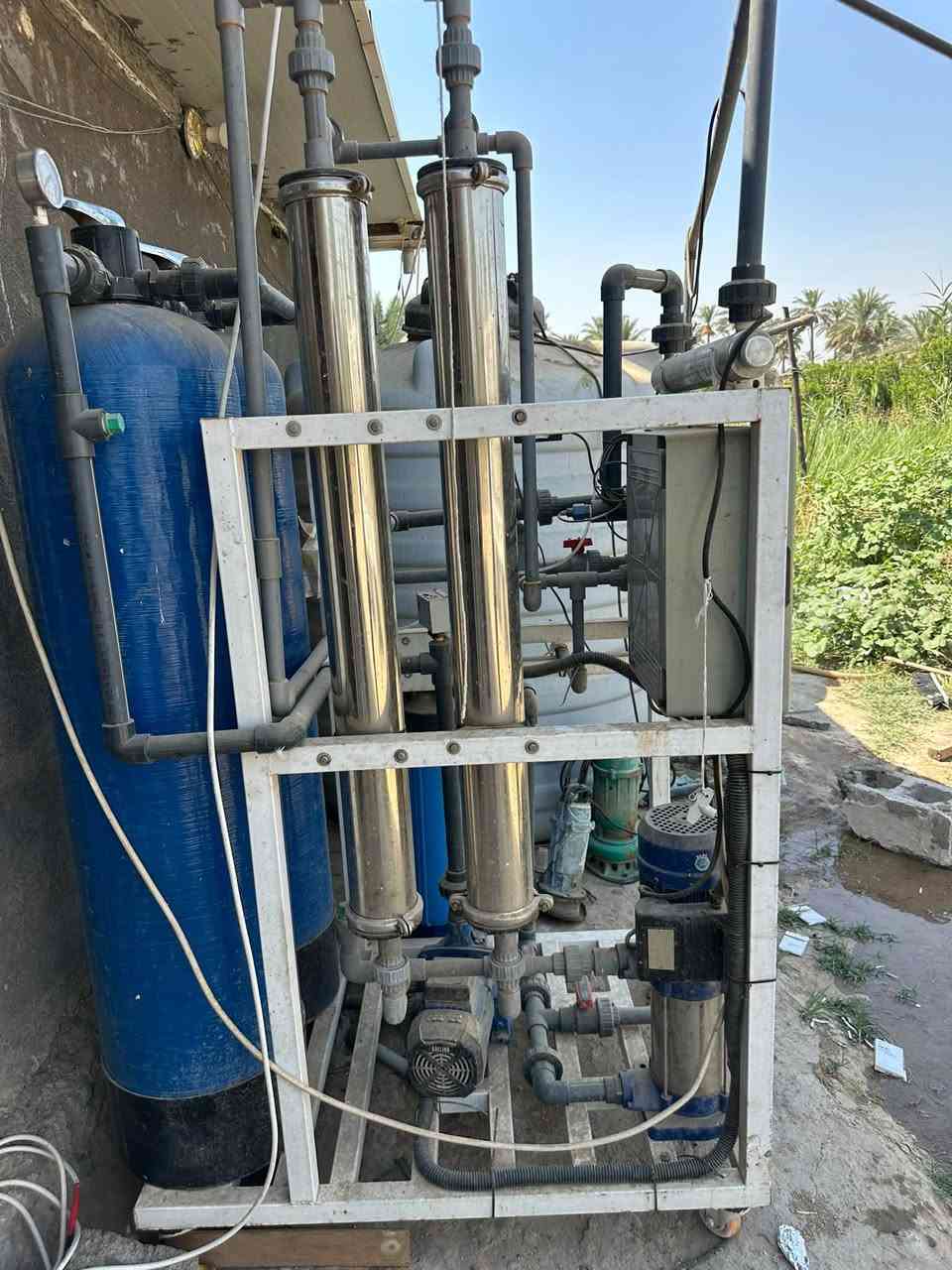 محطه كامله هيه والتانكيات عدد 2 السعه 2000لتر كل تانكي المحطه تنتج بالساعه 500 لتر
السعر 3 مليون وبيه مجال قليل 
***********
مكاني بغداد
