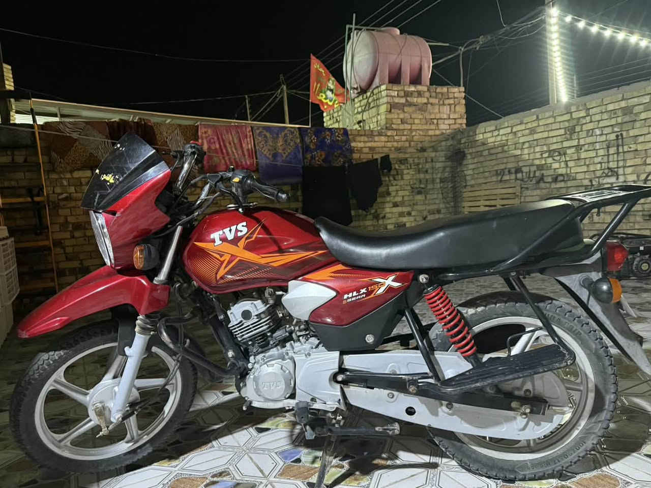 سلام عليكم دراجه TVS موديل 21 أوراق اصولي محرك نضيف كلش المكان العماره الاستفسار ***********
