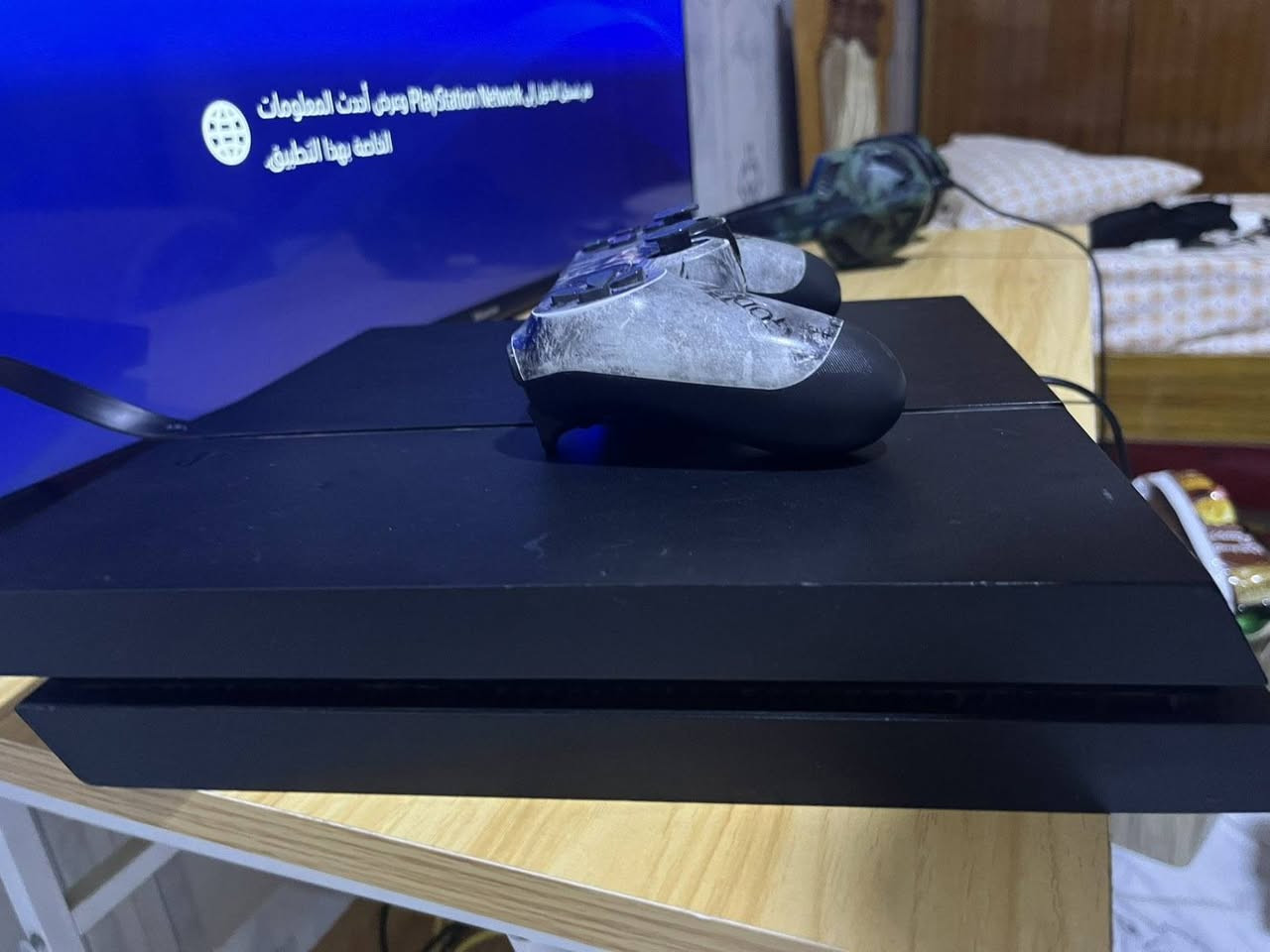 بلي فور فات 512 نضيف كلش وياه خمس العاب قويه العاب عربيه  مامستعمل اهوايه كامل ملحقاتها الاصليه وياه سماعه محطيه العنوان البصره الجمعيات الرقم *********** السعر بس 190

نص مكتوب في الصور:
- عرض أحدث المعلومات الخاصة بهذا التطبيق.