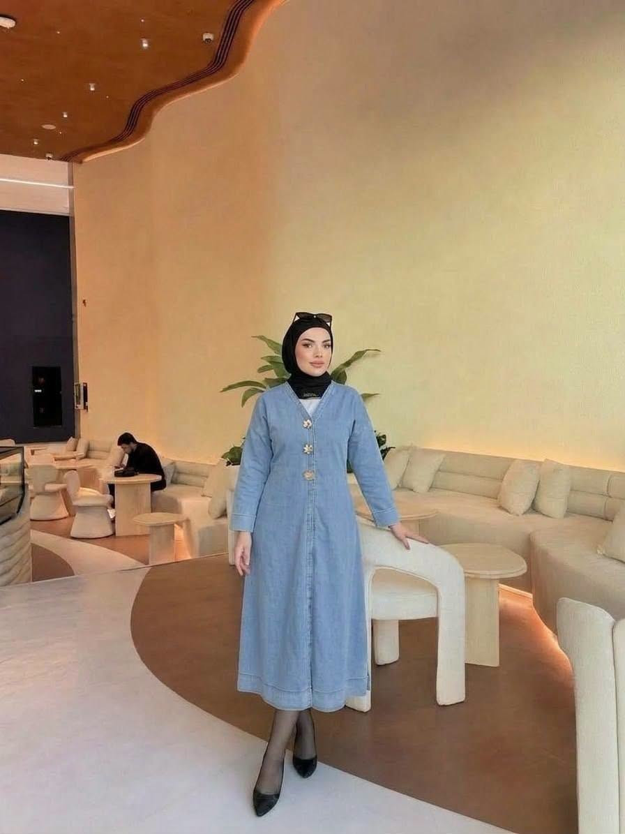 تونك جامعي • جينز سوري • مقاسات ٣٨-٤٨