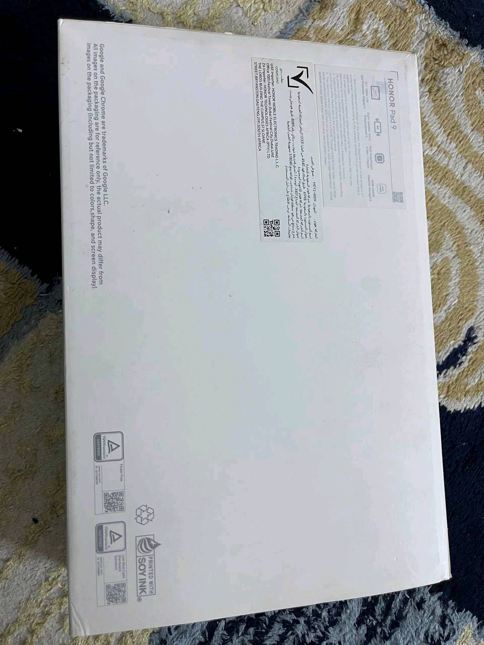 ايباد هونر باد 9 
ذاكره 256
والداخليه 16
ايباد نضيف اخو الجديد مستخدم 5 اشهر فتره دراسه فقط شحنه حلوه ميصرف شحن ابد 
مواصفات فول يشغل جميع الالعاب وكُلش مفيد بلدراسه نضيف 100%
السعر 500 وبي مجال 
واتساب: ***********
واتساب: ***********