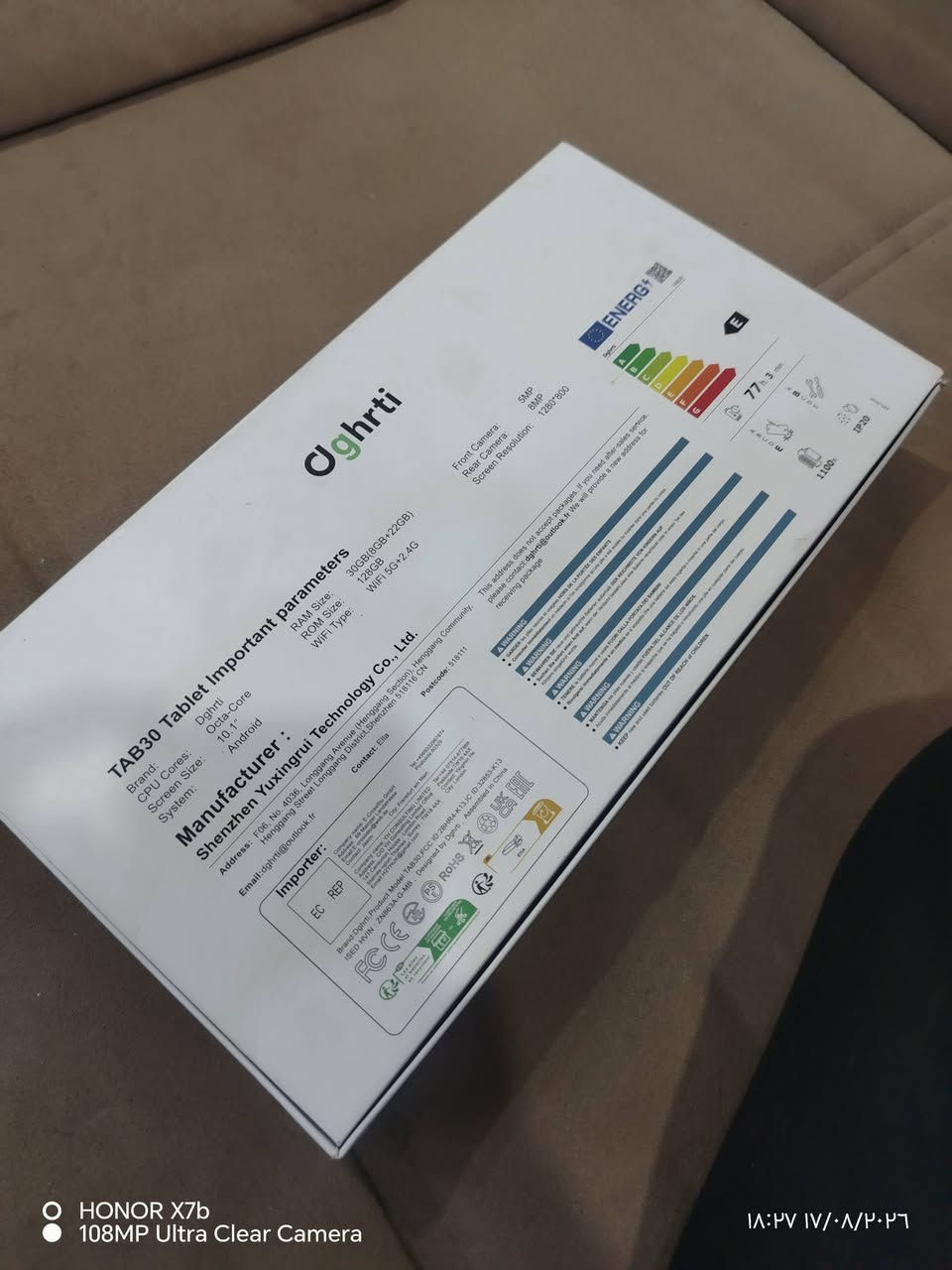 تاب Oghrti TAB30 للبيع جديد ما مستخدم يوم واحد أخذته قسط  ب 300 واريد ابيعه نقد

10.1 انش | رام 8+22GB | ذاكرة 128GB
وياه كيبورد + ماوس + شاحن أصلي +كفر +لصقة شاشه
جهاز جديد كامل ملحقات
السعر 170 الف وبيه مجال قليل
***********
