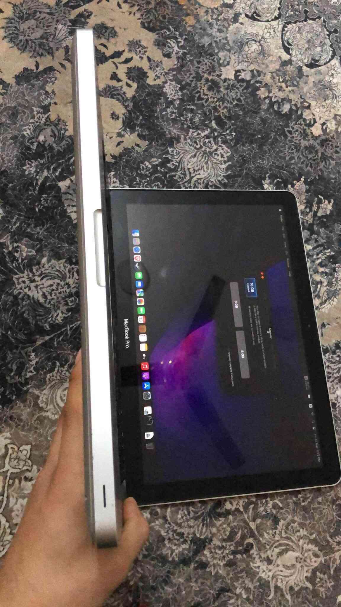 لابتوب ابل ماك بوك برو ٢٠١٢ رامات ١٦ ddr3 معالج core i 5 جيل الثالث فئة M كرت شاشه مدمج intel hd 4000 ال vram مشترك يوصل 1774 تقريبا بيهه هاردين واحد 128 ssd والثاني hdd 320 وقابلات للتطوير كل واحد بيهن 1 تيرا الابتوب فقط الكاميرا لاغيهن + تشغل نظام ماكنتوش ابل ونظام ويندوز مراو او بيع السعر 200 مكاني بغداد منطقه العبيدي

+9647739614315 واتساب

نص مكتوب في الصور:
- About Home Find a setting System Storage Tablet Multitasking Projecting to this PC Shared experiences System Components Clipboard Remote Desktop Optional features About About Installed RAM 16.0 GB DDR3 Processor Intel(R) Core(TM) i5-3210M CPU @ 2.50GHz 2.50 GHz Graphics Card 32 MB Intel(R) HD Graphics 4000 Storage 775 GB 438 GB of 775 GB used DESKTOP-JGTGJUU Optimum 10 Rename this PC Copy Device Specifications Device Name DESKTOP-JGTGJUU Processor Intel(R) Core(TM) i5-3210M CPU @ 2.50GHz 2.50 GHz Installed RAM 16.0 GB Graphics Card Intel(R) HD Graphics 4000 (32 MB) Storage 298 GB HDD MAL2320SA-T54, 477 GB SSD INRAM SSD 512GB Device ID DE69A0C0-F226-4A69-A2A9-6D5262B9E200 Product ID 00330-80000-00000-AA347 System Type 64-bit operating system, x64-based processor Pen and touch No pen or touch input is available for this display Related settings Change product key or upgrade your edition of Windows Read the Microsoft Software License Terms BitLocker settings Device Manager Remote desktop System protection Advanced system settings Rename this PC (advanced) Help from the web Finding out how many cores my processor has Checking multiple Languages support 10:25:30 PM 3/15/2026 ENG