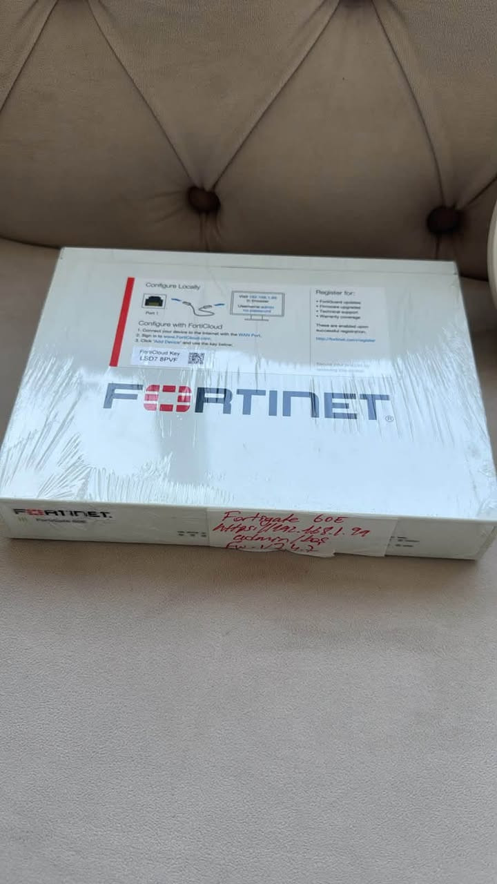 Fortigate 60e ve Fortigate access point Poe. للبيع 

عرض خاص: ستوك أكسس بوينت Fortinet (80 قطعة) + FortiGate 60E موجود 5 قطع
متوفر للبيع ستوك أجهزة شبكات Fortinet مستعملة بحالة ممتازة جداً ومفحوصة بالكامل، جاہزة للمشاريع والشركات ومجهزي الإنترنت:
🔹 1. ستوك أكسس بوينت FortiAP 221C (80 قطعة)
 المواصفات: Dual-Band (2.4GHz & 5GHz) ممتازة للتغطية الداخلية والمؤسسات.
السعر : 35 الف
 الحالة: مستعمل نظيف جداً وفحص شغّال 100%.
🔹 2. جدار حماية FortiGate 60E
 المواصفات: 10 بورتات، محدّث لأحدث نظام Firmware v7.4.7 ومسوي له Reset.
 الحالة: مستعمل نظيف جداً ومغلف بالنايلون (Hardware Only / بدون لاينسز).
السعر: 150 سعر القطعة

الأجهزة مفسوخة من منظومة أمان مال شركة كبرى بعدما حَدّثوا البنية التحتية مالتهم. القطع كلها كانت شغالة وبأحسن حال ومفحوصة 100%. فرصة ممتازة للشركات اللي عندها فروع هواية أو تهتم بالأمان وبسعر ببلاش مقارنةً بأسعار الجديد

💡 سعر خاص وتخفيض لمن يأخذ الستوك بالكامل مع الفايروول.
📍 المكان: بغداد
📞 للتواصل والطلب: يرجى المراسلة على الخاص أو الاتصال على الرقم: ***********
