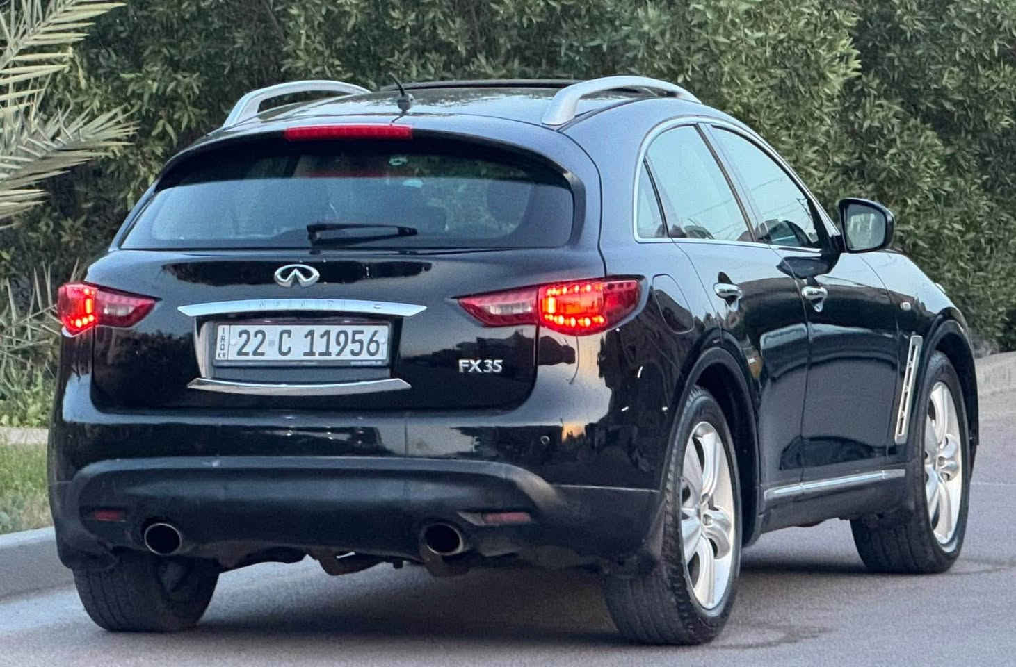 سلام عليكم
انفنتيfx3 5    2009 خليجيه (سعودي )اعلى فئه محرك 6 سلندر 3500 مكفوله بلادي كير بلادي 

رقم شمالي جديد شرط التحويل 

موصفات فول 

فتحه سقف بصمه تشغيل ابواب بصمه جنطه شفط دفع رباعي 4WD

كشنات جلد 

كراسي كهرباء خزن ميموري تدفئه وتبريد الاماميه تبريد قطعتين ثلج 

شفتات ستيرن 

اشايري مري ومري قلاب 

دبل كزوز بجم زنون 

المكان بغداد العبيدي شارع عشرين 

رقم *********** 

السعر 118 وبيها مجال

