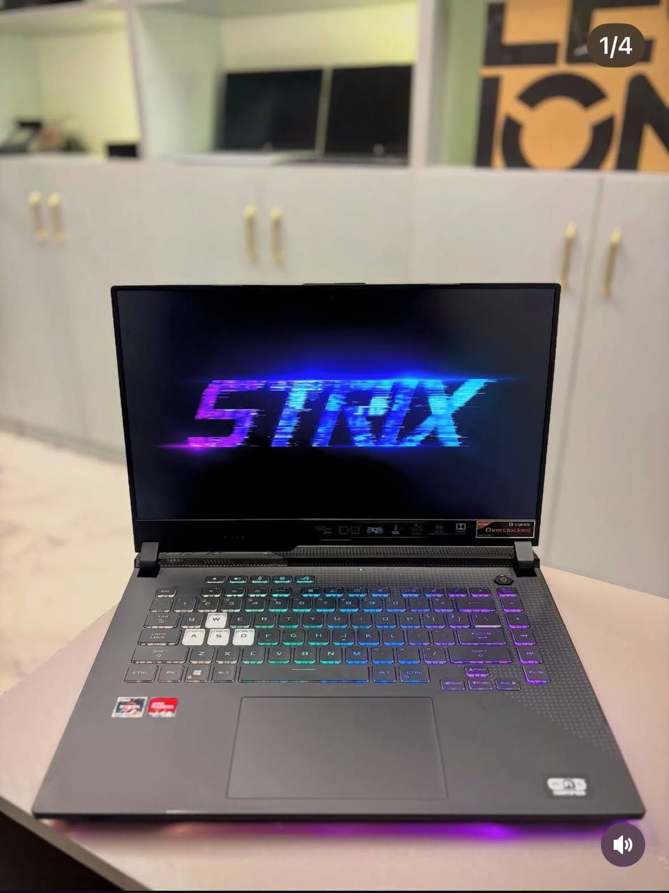 Asus ROG Strix G15🔥
Ryzen 9 5900HX جيل الثاني عشر🔥
 AMD RX 6800M 12GB✅
(كرت شاشة يعادل RTX 3080)
48GB DDR4 3200MHZ💯
512GB SSD M.2
15.6, 2K🔥, IPS, 165HZ, 100% sRGB

بمليون و599 الف
للتواصل ***********
