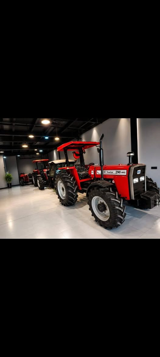 لا توجد تفاصيل

نص مكتوب في الصور:
- تراكتور 290 EV TRACTOR
- المواصفات الفنية والمميزات
- المحرك:
- قوة حصانية (تقدر بـ ديزل
- (تقدر بـ. 80 حصان)،
- 4 أسطوانات ديزل
- نظام الدفع:
- رباعي مستمر (4WD)
- ناقل الحركة:
- (8 أمام، 2 خلف - تقديراً)
- يدوي متزامن
- النظام الهيدروليكي:
- قوة رفع خلفية
- (تقدر بـ 2500 كجم)
- مأخذ القدرة (PTO):
- مأخذ القدرة
- 540/1000 دورة في الدقيقة
- المزايا الإضافية:
- مظلة حماية (روبس)
- أوزان أمامية للاتزان
- إطارات زراعية قوية
- للحجز والاستفسار:
- ***********
- DEV TRACTOR 290 4WD TECHNICAL SPECIFICATION Ar المواصفات الفنية لجرار 290 DEV ثنائي الدفع (4WD) المحرك العلامة / الطراز DEV 4L24B السعة / عدد الأسطوانات لتر / 4 أسطوانات 4.0 نوع الحقن حقن مباشر نسبة الانضغاط 16:1 قطر الأسطوانة × الشوط مم 107*101 نظام التبريد تبريد بالماء فلتر الهواء صمام زيت العادم رأسي القدرة القصوى حصان عند 2500 دورة/دقيقة 82 العزم الأقصى نوتن متر عند 1300 278 دورة/دقيقة زيت المحرك لتر 9 القابض (التكلش) النوع قابض جاف مزدوج الأقراص قطر قرص القابض مم (12 بوصة) 305 عمود الإدارة (PTO) النوع قياسي (Live PTO) مستقل PTO التشغيل مبرمج بالحرك السرعة سرعة واحدة الدوران دورة/دقيقة عند 1684 540 دورة / دقيقة للمحرك قطر العمود مم 1.38 بوصة) 35 عدد الشفرات (الكنتر) 6 القدرة القصوى 70 حصان (540 دورة/دقيقة) التوجيه النوع هيدروليكي المحور الخلفي والفرامل النوع حمام زيت التحكم ميكانيكي عدد الأقراص أقراص لكل جانب 5 فرامل التوقف فراد يدوي قفل التفاضل ميكانيكي العجلات والإطارات الإطارات الأمامية 12.4-24 الإطارات الخلفية 18.4/15-30 السعات خزان الوقود لتر 75 حوض زيت المحرك لتر 8 نظام التبريد لتر 14.2 النظام الهيدروليكي لتر 43 علبة التوجيه / الصفحة لتر 2 الوزن الأمامي الوزن الأمامي الأرضي كجم 200 الوزن الخلفي الأيمن كجم 80 النظام الهيدروليكي الوظيفة التحكم في الوضع والتحكم في الحساسية فحص تدفق المضخة لتر/دقيقة 16.7 أقصى ضغط للضغطحة بار 214 أقصى قدرة رفع كجم 2300 الأزارر السفلية وصلة كروية مرنة حسب الذراع الأوسط وع لولي قابل للضبط ناقل الحركة وسرعات السير عدد السرعات: 8 أمامية + 2 خلفية السرعات الأمامية سرعة (ترس) (كم/ساعة) 1.1 1 2.2 2 3.3 3 4.4 4 7.5 5 13.2 6 18 7 24.2 8 السرعات الخلفية سرعة (ترس) (كم/ساعة) 3.00 1 12.2 2 النظام الكهربائي الجهد فولت 12 البطارية أمبير ساعة 100 المولد أمبير 65 بادئ التشغيل كيلوواط 3.2 الإضاءة مصابيح قيادة مصابيح فرامل ضوء ضال يولا، مقبس مقطورة أخرى لوحة العدادات النوع قطعة واحدة (Monoblock) مؤشرات درجة حرارة المحرك مؤشر الوقود، عداد عدد المحور (RPM) مؤشر درجة الحرارة بطارية كهربائية تناظرية إشارات الاتجاه مصابيح تحذير شحن البطارية ضغط زيت المحرك الضوء العالي أضواء التحذير الرباعية دورة دقيقة-1000 540 PTO فرامل اليد الشاسيه الأمامي محور أثاني قياسي وزن الجرار مع الوقود والماء كجم 3000 + المعدات القياسية قضيب صحب متدرج مخرج هيدروليكي خارجي مع مرقوم مخرج PTO صندوق أدوات مانع شرر العادم مصباح تحذير صمام قفل هيدروليكي أنواع الشابك الأمامي قوس أمان ROPS (Canopy) منعية صمام تحكم الأبعاد لارتفاع الكلي (العادم) مم 2550 الارتفاع الكلي (العادم) مم 1800 الارتفاع الأقل مم 1870 الطول الكلي مم 3700