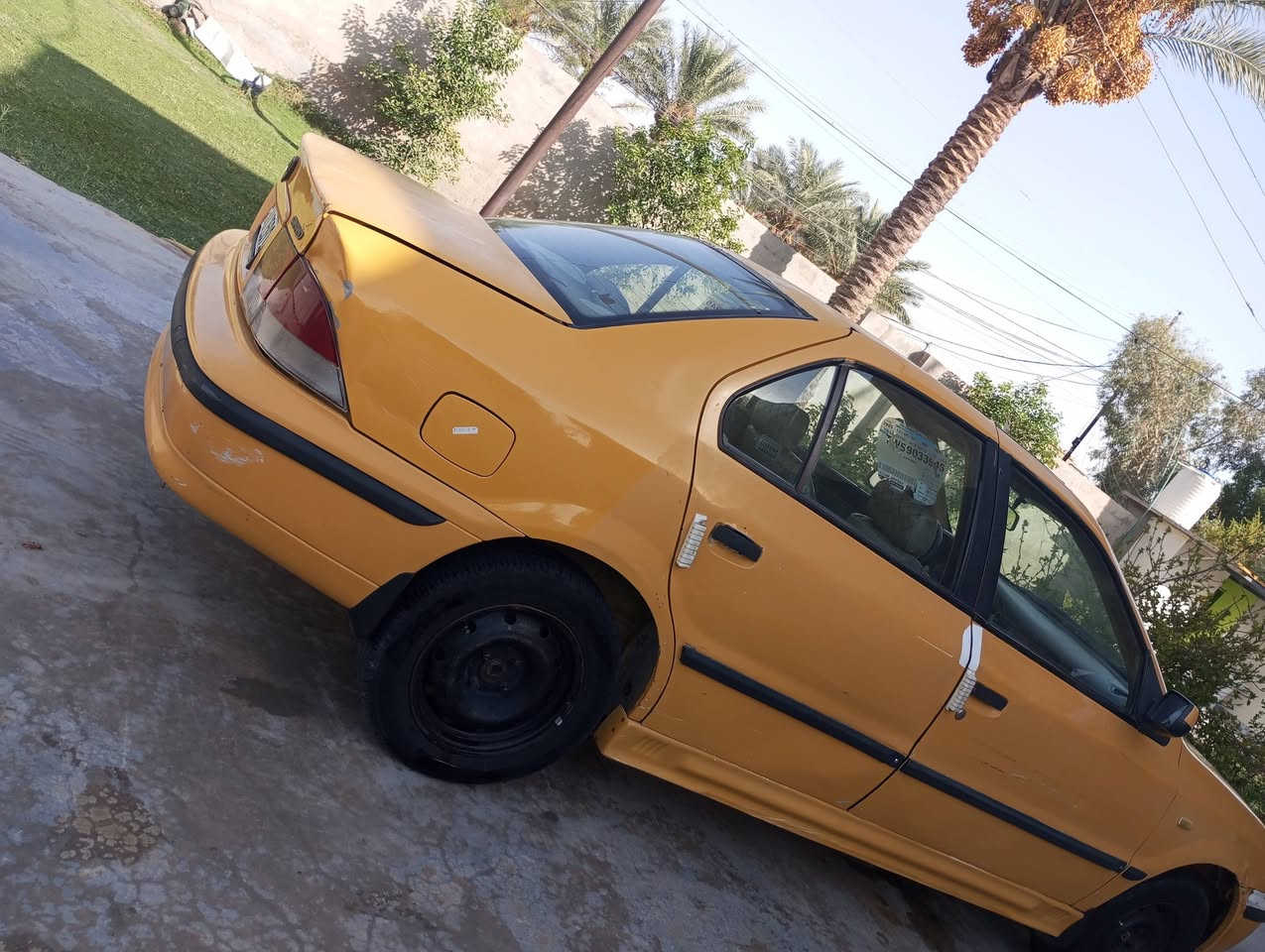 سمند للبيع كير محرك تبريد تخم تاير كفالة ضربة وضحة بل صورة ضربة خفيفة سيارة ربع ماتصرف عليها كلشي بيها شغال سيارة مداور مباشر مستمسكات شرعي هم موجودة بوجهك تحجز إني مكلف بل نشر لا طب خاص ***********
