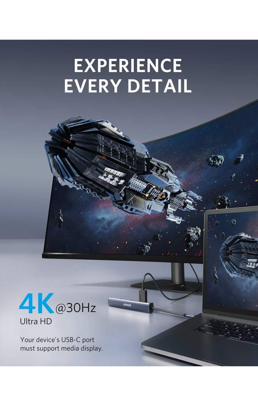 ادبتر ماركة أنكر USB-C مع منفذ إيثرنت،
 محول متعدد المنافذ 6 في 1 من USB-C إلى إيثرنت
محول HDMI بدقة 4K
 يدعم الشحن السريع بقدرة 65 واط كحد أقصى
ومنفذ USB-C ومنفذي USB-A لنقل البيانات
 متوافق مع أجهزة MacBook Air وiPad Pro وXPS والمكاتب المنزلية وغيرها
واتساب ***********
#anker #essager #baseus #ugreen #حمادة_للدعافيس
