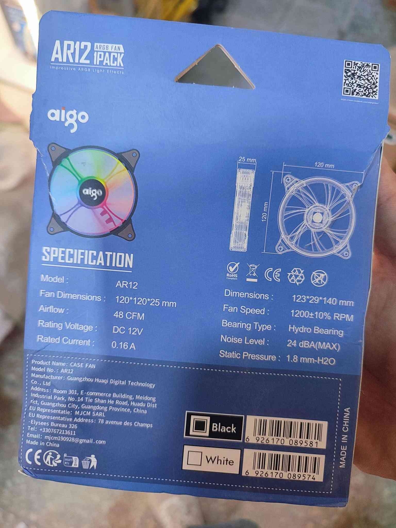 مراوح حاسبه • RGB • ٤ قطع