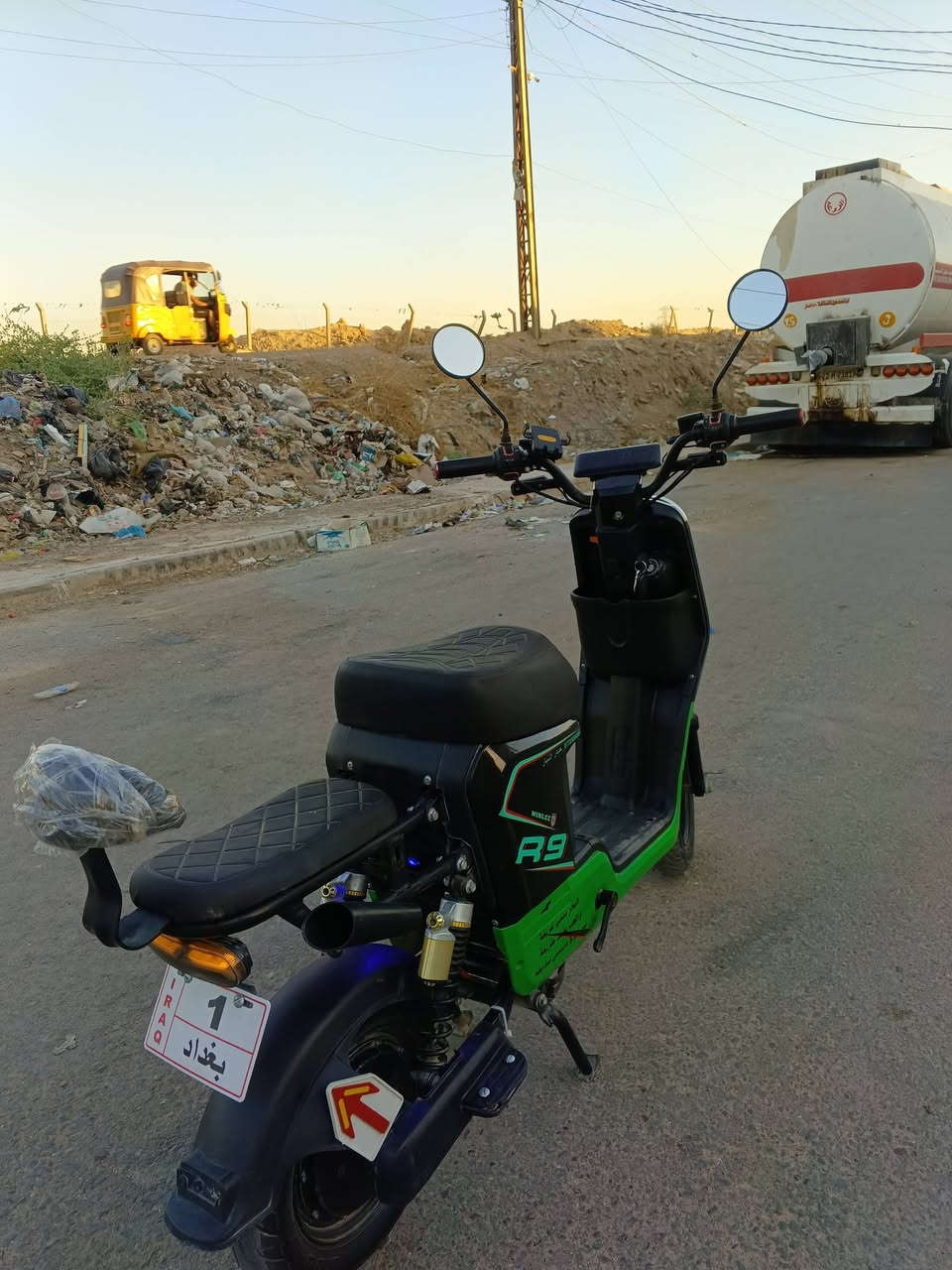 السلام عليكم دراجه ار 9 شحن للبيع مواصفات الدراجه تجي الدراجه بسويجين وبصمه يجي نضام الشاشه دجتال اي عطل تعرضه بل شاشه يجي سرعه الدراجه 99الحقيقي75 اربع نمر تايرات جداد ملاخصه بيهه خلل بصيط بس البريك المامي يرادله تبديل اليده فقط الباقي كله جديد دراجه اخت الجديد بطاريات كبار العقل جديد امبير البطاريات 32انبير دراجه مستخدمه اربع اشهر فقط (العنوان بغداد الزعفرانية دور الصحه الثانيه بل نزله مال جواد الشهيلي اي ستفسار على هاذه لرقام*********** سعر 575 وبيهه مجال
