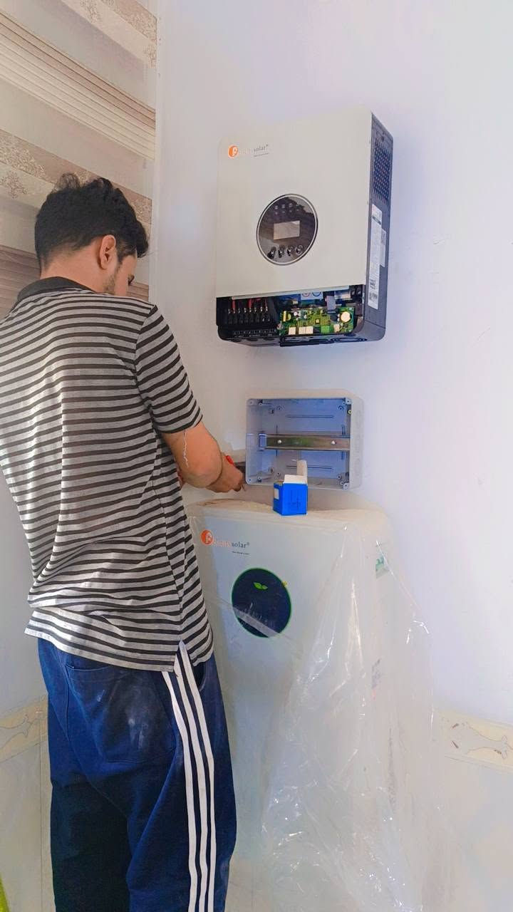 الشوملي • ألواح LONGi X10 • بطارية ليثيوم 10k