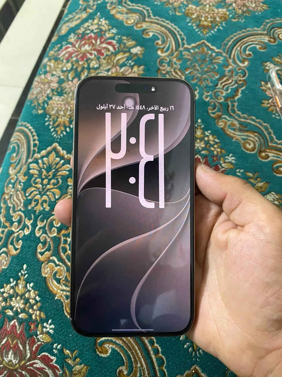 السلام عليكم 🫡
آيفون ١٦برو ماكس 

ذاكرة ٢٥٦

الجهاز بطاريته ٩٣عدد الدورات ٣١٩

الجهاز كلش نضيف 

مبدل بس شاشه والشاشة الي بي من شركة كولدن كروب لمسة يخبل

الجهاز شرق اوسط

مكاني بغداد الدورة

ب٨٧٥وبي مجال للشراي 
رقمي ***********

نص مكتوب في الصور:
- ٤:٣٦
- حالة البطارية
- عادية
- تعمل بطارية iPhone هذه على النحو المتوقع. حول البطارية والضمان...
- الحد الأقصى للقدرة
- ٩٣٪
- هذا قياس لقدرة البطارية مقارنة بقدرتها عندما كانت جديدة. قد تتسبب القدرة المنخفضة بتقليل ساعات الاستخدام بين عملية الشحن والأخرى.
- عدد الدورات
- ٣٢٠
- هذا هو عدد مرات استهلاك iPhone لقدرة البطارية. معرفة المزيد...
- تاريخ التصنيع
- كانون الأول ٢٠٢٤
- أول استخدام
- آذار ٢٠٢٥
- ٤:٣٥
- حول
- الاسم
- iPhone
- إصدار iOS
- 27.0
- اسم الطراز
- iPhone 16 Pro Max
- رقم الطراز
- MYWJ3AE/A
- الرقم التسلسلي
- K36QQFW74T
- انتهت صلاحية التغطية
- سجل تاريخ القطع والخدمة
- الأغاني
- الفيديوهات
- ٧١٤
- الصور
- ١,٧٦٧
- التطبيقات
- ١١
- السعة
- ٢٥٦ غ.ب.
- متوفرة
- ١٧٦,٥٢ غ.ب.
- القطع والخدمة
- تجمع Apple سجل تاريخ القطع والخدمة، وهذا السجل يعرض معلومات عن هذا الـ iPhone وحالته وتفاصيل إصلاحه. معرفة المزيد...
- سجل تاريخ الخدمة
- الشاشة
- غير معروف