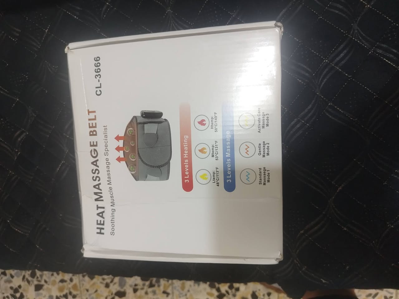 [للبيع] حزام المساج والتسخين الحراري الحراري (Heat Massage Belt – موديل CL-3666)
​حزام طبي وعلاجي متطور مصمم لتهدئة آلام العضلات والمفاصل وتخفيف آلام الظهر والبطن، يجمع بين المزايا الحرارية والتدليك والاهتزاز لتوفير أقصى درجات الراحة.
​أهم الميزات والمواصفات:
✅ الموديل: Heat Massage Belt (CL-3666).
✅ مستويات التسخين (3 Levels Heating):
​مستوى منخفض (42°C / 108°F)
​مستوى متوسط (48°C / 118°F)
​مستوى مرتفع (55°C / 131°F)
✅ مستويات التدليك (3 Levels Massage): 3 أنماط اهتزاز وتدليك مختلفة لتخفيف الشد العضلي وتحسين الدورة الدموية.
✅ الاستخدام: مثالي لآلام أسفل الظهر، الشد العضلي، وتخفيف أوجاع تقلصات البطن.
✅ الحالة: جديد تماماً داخل الكارتون.
​📍 الموقع: بغداد.
​💰 السعر: 25,000 دينار عراقي
​📲 للتواصل عبر الواتساب: ***********
