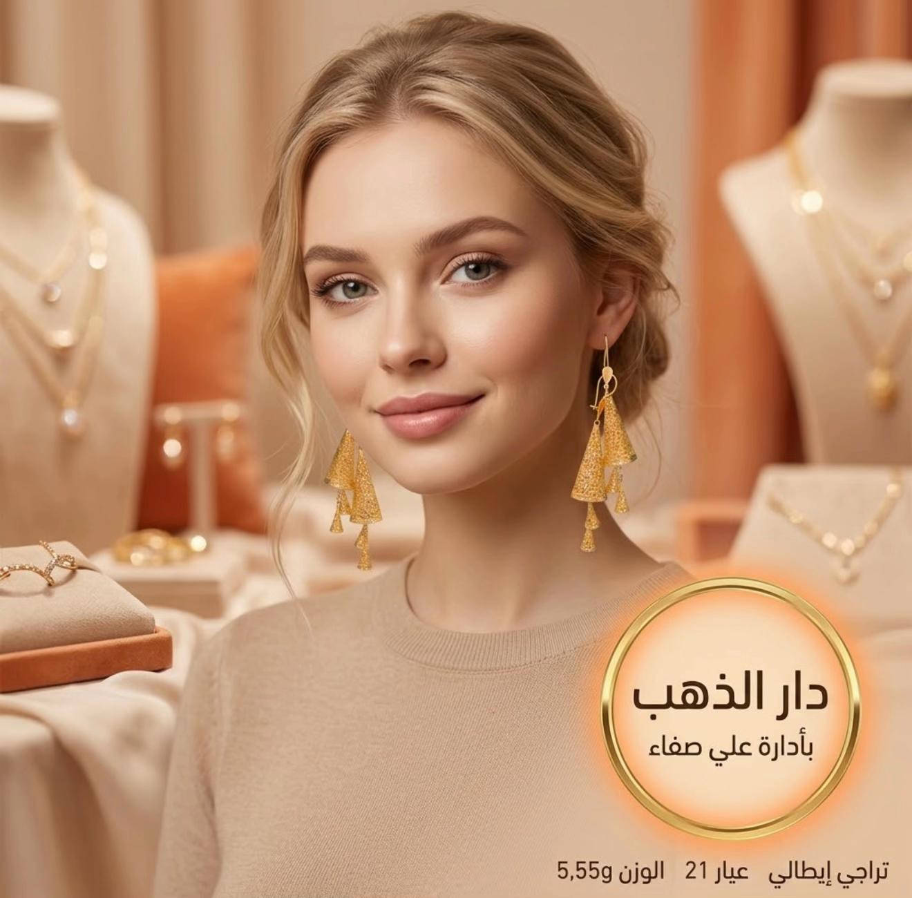 ذهب عيار ٢١ • تراجي إيطالي • بلدروز