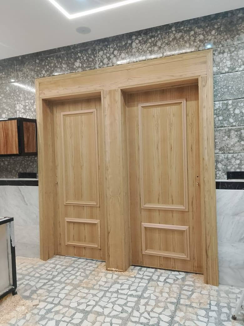 نجارة الخير والبركة لعمل الابواب والملابن الرئاسية داخل وخارج الموصل للتواصل 0772693262او ***********

نص مكتوب في الصور:
- الرسام والنحات الأكاديمي last seen today at 6:58 PM ستاذ مبشر هذا الباب مال الاستقبال الداخلي هسه خلينا هيكل مغسلة فتعارض مع فريم الباب بحكم المساف ما اريد انحف من المغسلة اكدر اعرض فريم الباب على كامل الجدار اللي حواليه حتى اتخلص من هذا العيب 3:10 PM يعني هيج 3:28 PM ها ستاذ مبشر؟ 5:27 PM 0:16 5:49 PM هو شوكت التركيب