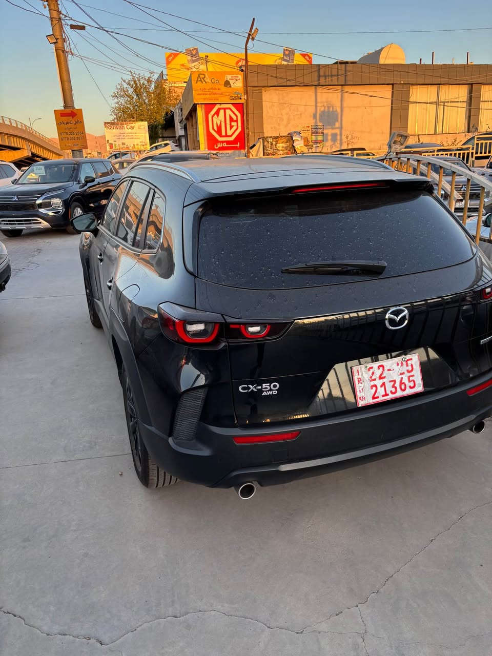Mazda Cx-50 awd 2025 
مازدا سی ئیکس ٥٠
مۆدێل ٢٠٢٤
دەبڵ ئەکسل
سەیارەکەمان بۆنیتی بۆیاخە
بۆ نرخ١٩٠ گەڵا 
بۆ پەیوەندی *********** السليمانية, العراق
