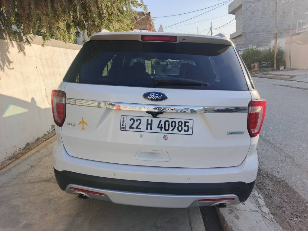 فورد اکسبلور
مودیل ٢٠١٦
ابیض صدفي
محرك ٤توربو
تك اكسل
سنوية بأسمي لل ٢٠٢٨
دفتر بنزين كركوك
٤قطع صبخ بدون قطرة معجون بدون ايرباك
رقم شاصي ميطلع ابمشي جاية لل عيراق 
سعر ١٦٠و مجال
مکان کرکوک

كوردي........ 
موديل ٢٠١٦
ڕە نگی سپی سەدەفییە
مەکینەی ٤بستۆن تۆربۆییە
تاک ئەکسلە
سەنەوی تا٢٠١٨یە
دەفتەری بنزینی کەرکوکی هەیە
٤پارچەی بۆیاغە لەسەر ساغی ئیرباگی بیلادە نەتەقیوە و رەقەمی لاشەی دەرناچێت چونکە بە لیخوڕین هاتوەتەوە بو عیراق 
نرخی ١٦٠و مجال
شوین کەرکوک
ژمارەی موبایل 
***********
*********** كركوك, العراق
