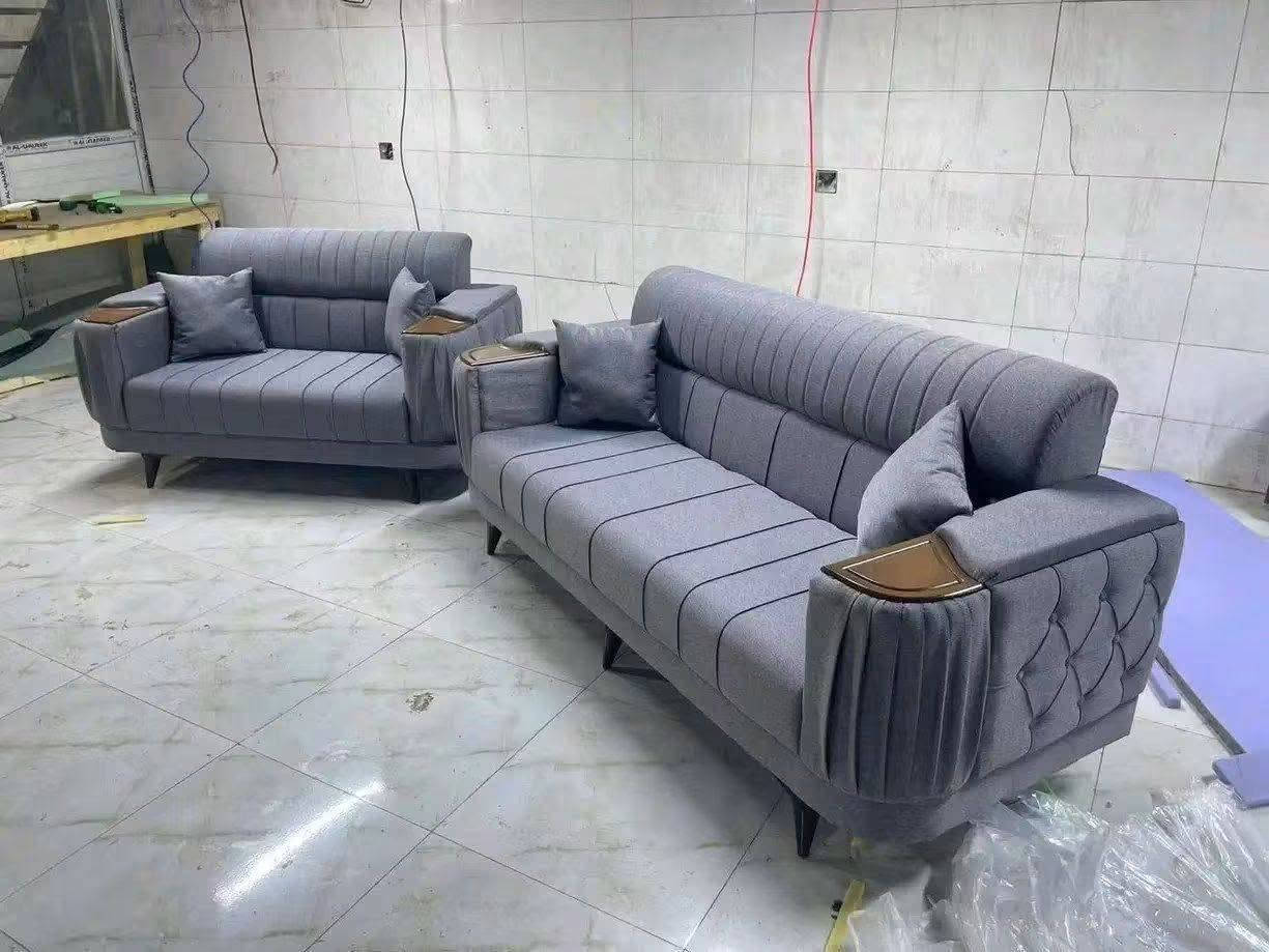 ديوان ١٠ مقاعد • قماش صوره • ضمان سنه
