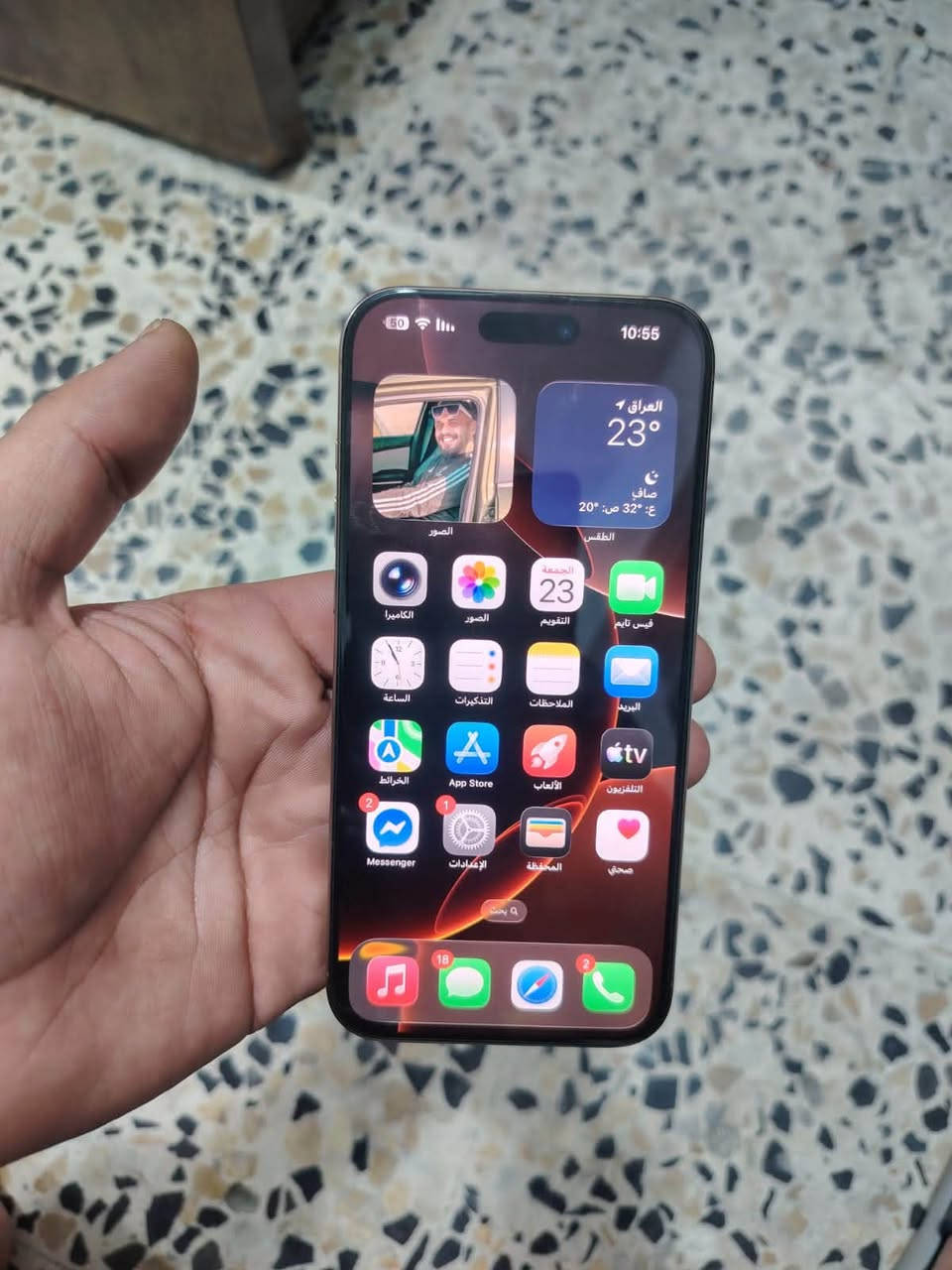 آيفون ١٦ برو ماكس • ٢٥٦ • بطارية ٩٣٪