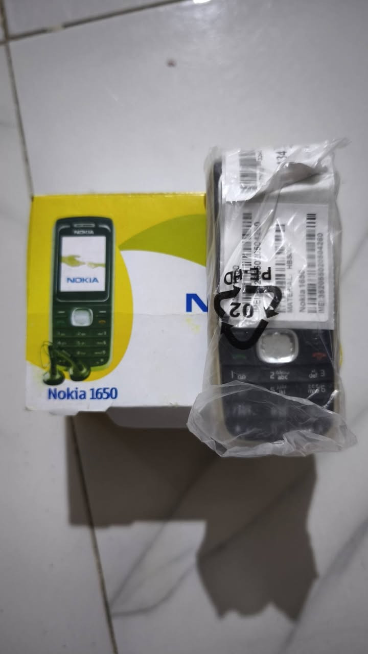 نوكيا1650 كله بلادي وغراض وكارتونه فقط كفر مبدل
السعر30مع التوصيل قفل
 للاستفسار واتساب
***********
