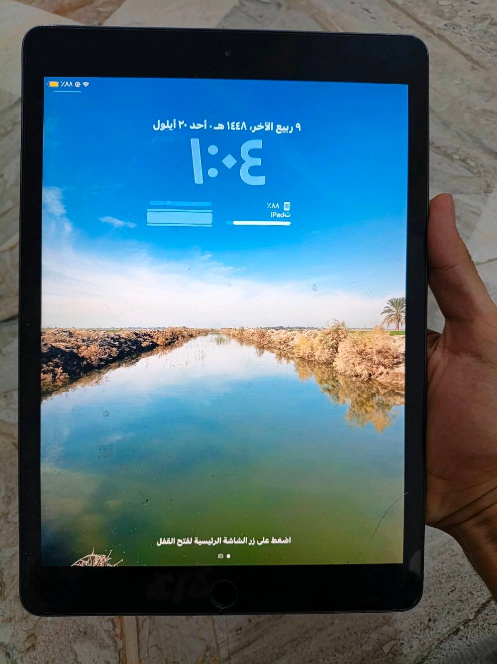 🟦السلام عليكم
ايباد 8 للبيع مكفول من كلشي يعني ماداخل تصليح بطاريه فاحصها قبل شهر 81٪ محدث اخر تحديث نموذج M  النضافه مثل ماموضح بالصوره ذاكره 128 وبيه حساب ايكلود ينزل كلشي السعر 210 ومكاني الديوانية حي الزهراء للتواصل واتس *********** او متواجد عل خاص