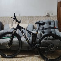 بايسكل فول جبلي حجم 27 دبل امامي ودبل خلفي كير خلفي 8 نمر وامامي 3 كلة...