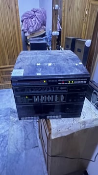 البيع ياباني اصلي 2 سماعات راديو دبل كاسيت قرص   تواصل 07728621095